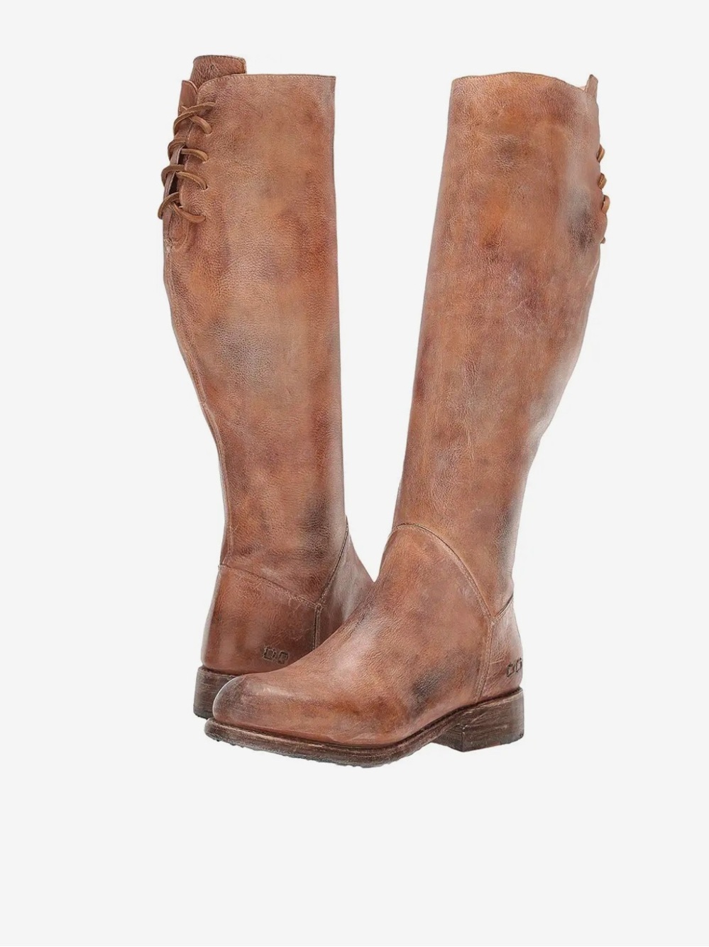 NEW Bed Stu Manchester II Leather Tall Boots Cowgirl Lace Up